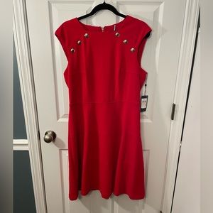 Tommy Hilfiger red fit and flare dress